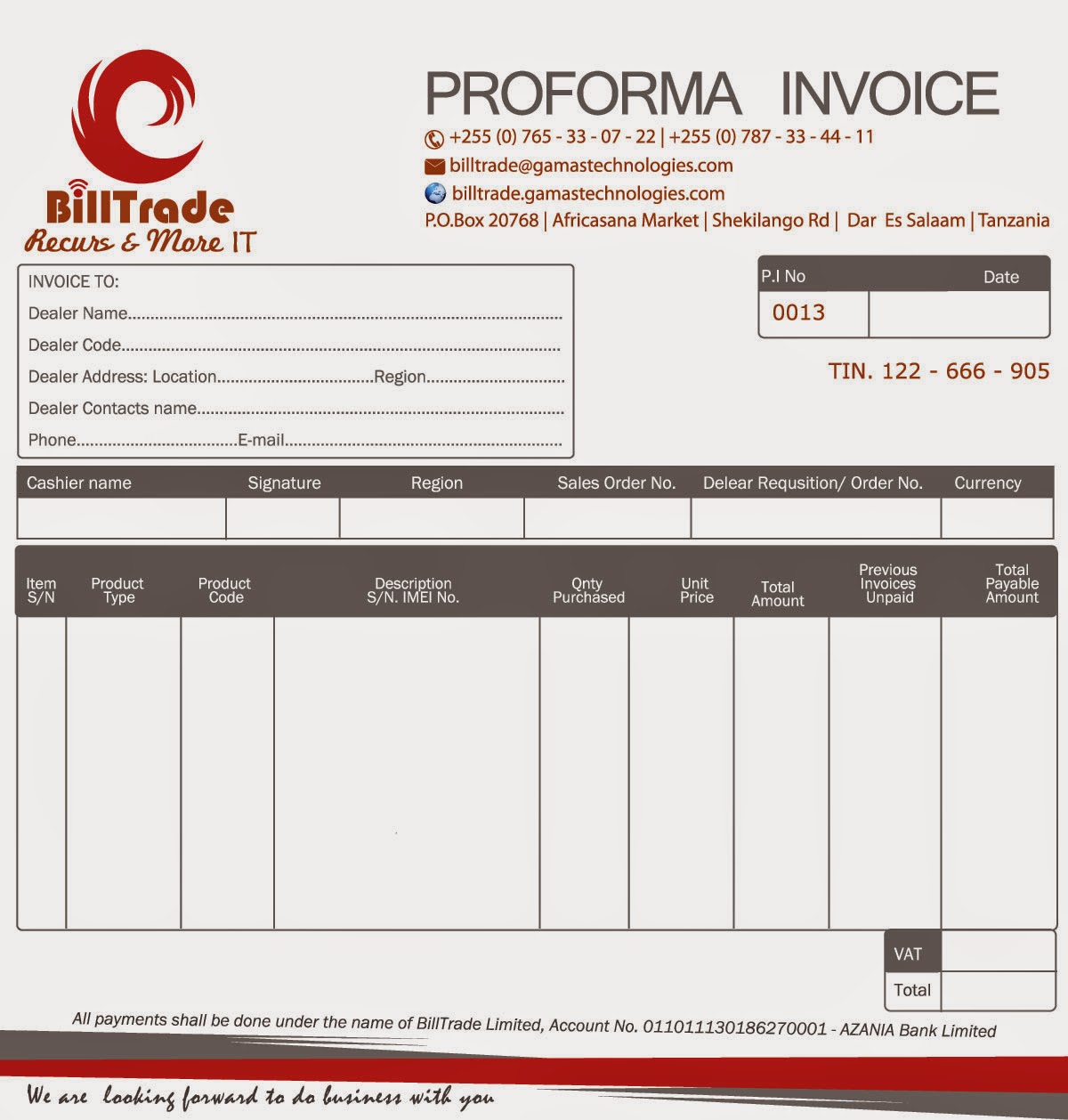 proforma bill meaning proforma bill meaning