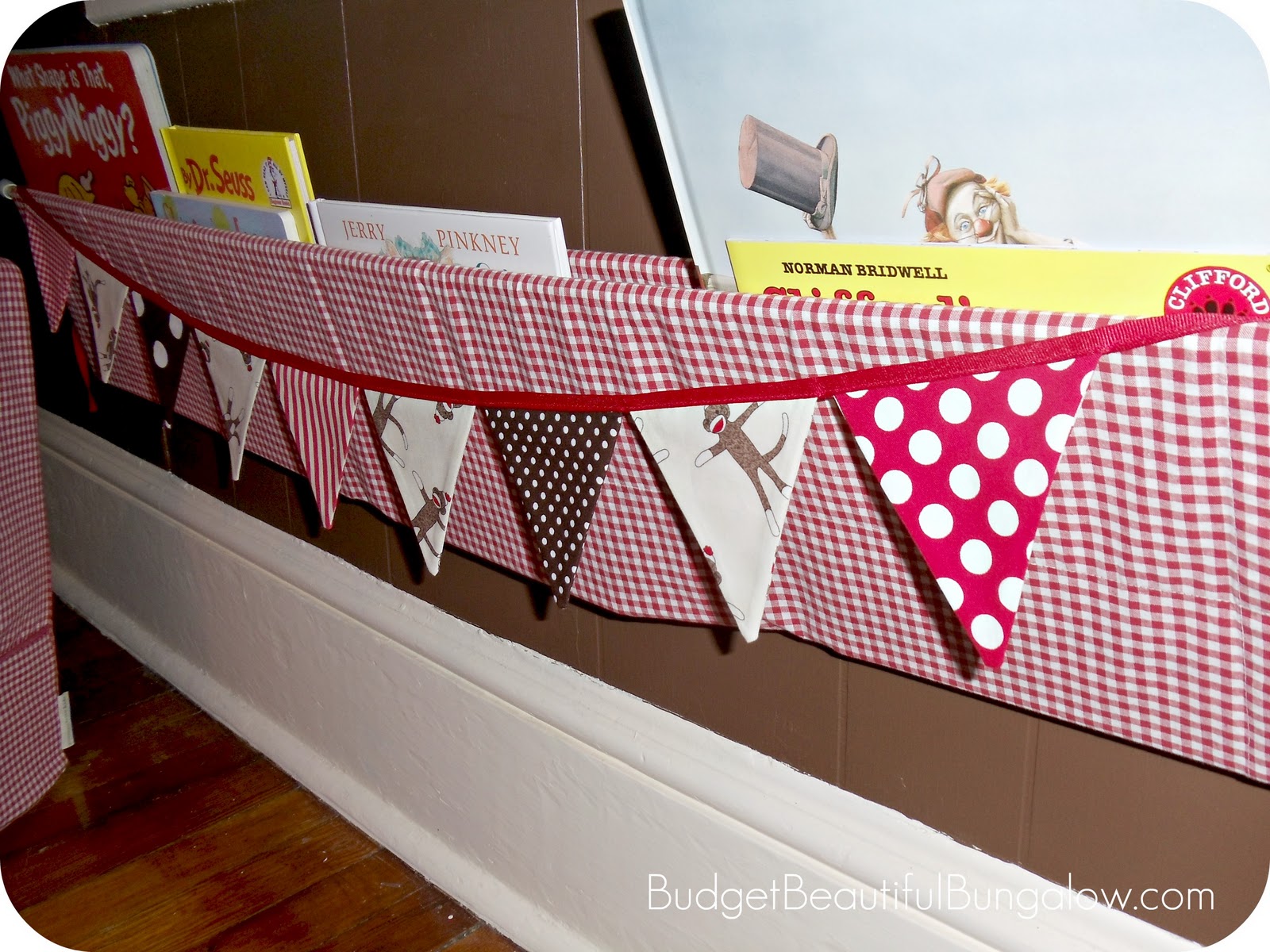 Budget Beautiful Bungalow Preston's Toddler Room {DIY Wall Book Bin}