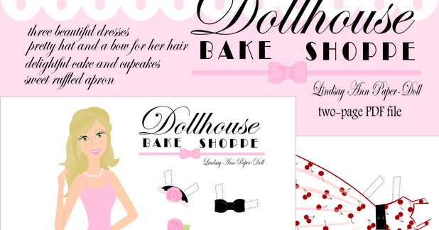 Dollhouse with paper doll no.1 PDF - DailyDoll Shop