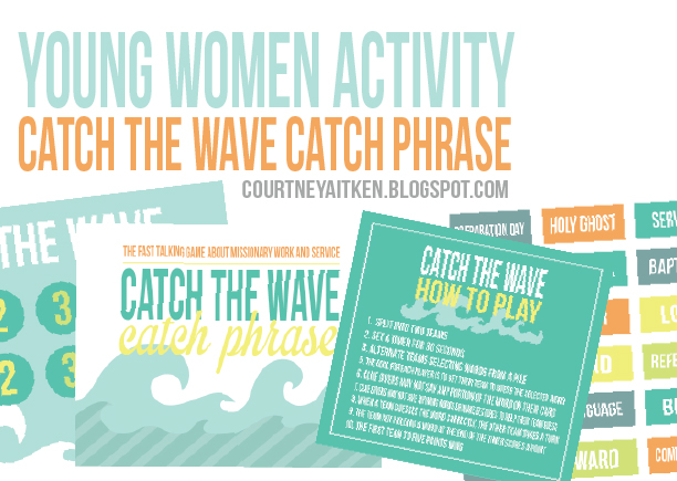 All Things Bright and Beautiful: Catch The Wave Activity