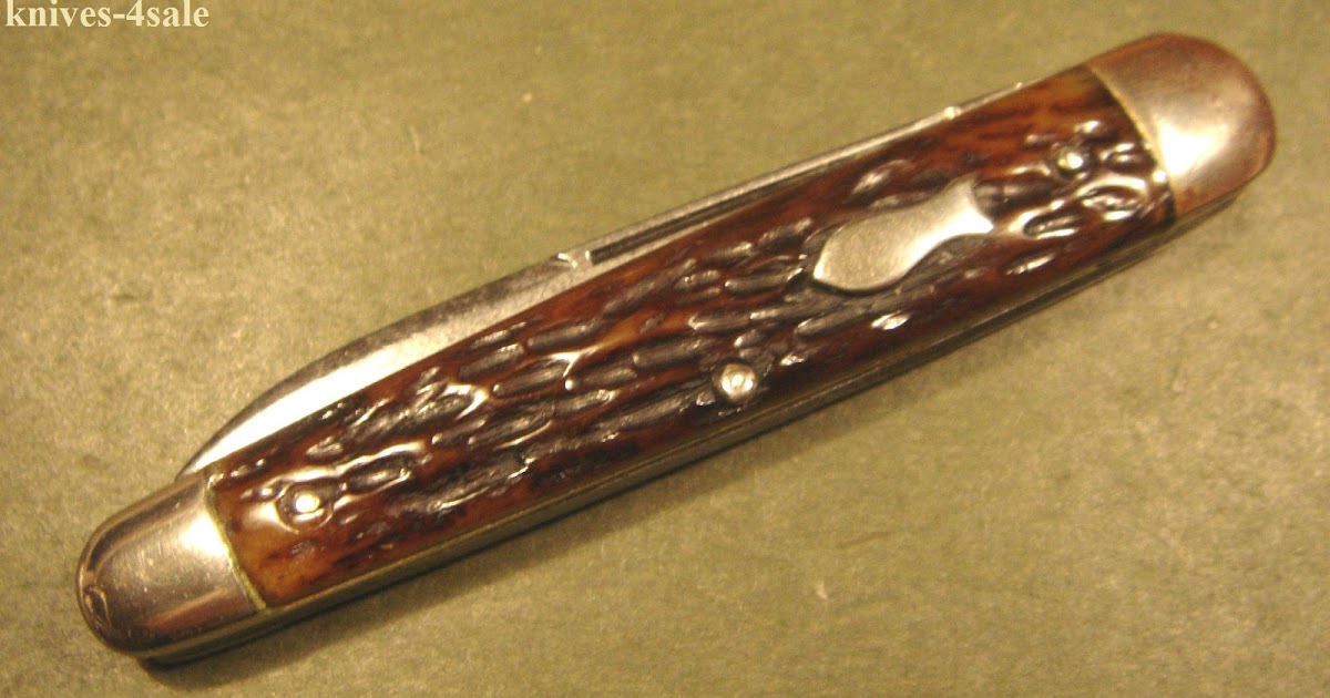 knives4sale Antique Remington R6583 Sleeveboard Pen Knife Bone Handles