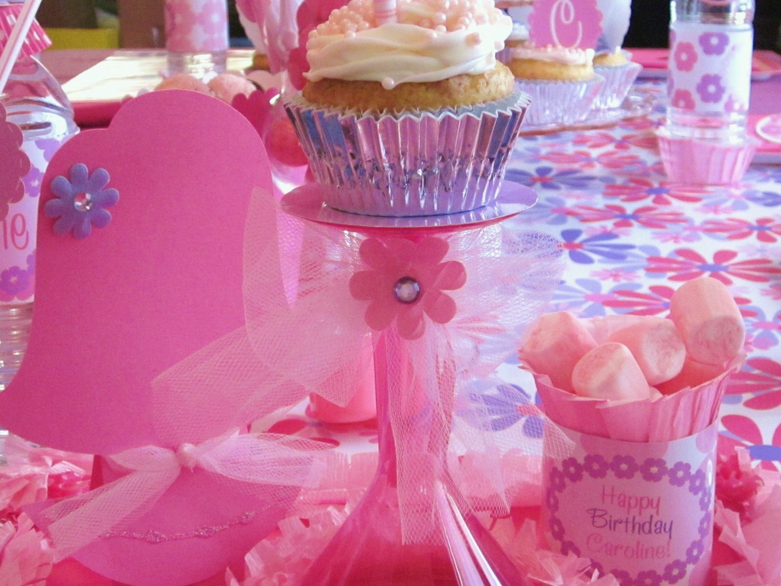 Homespun With Love Pink and Purple Birthday Party!