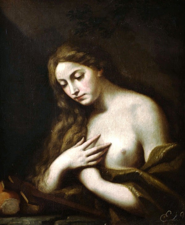 Несносная дама с обнаженной грудью