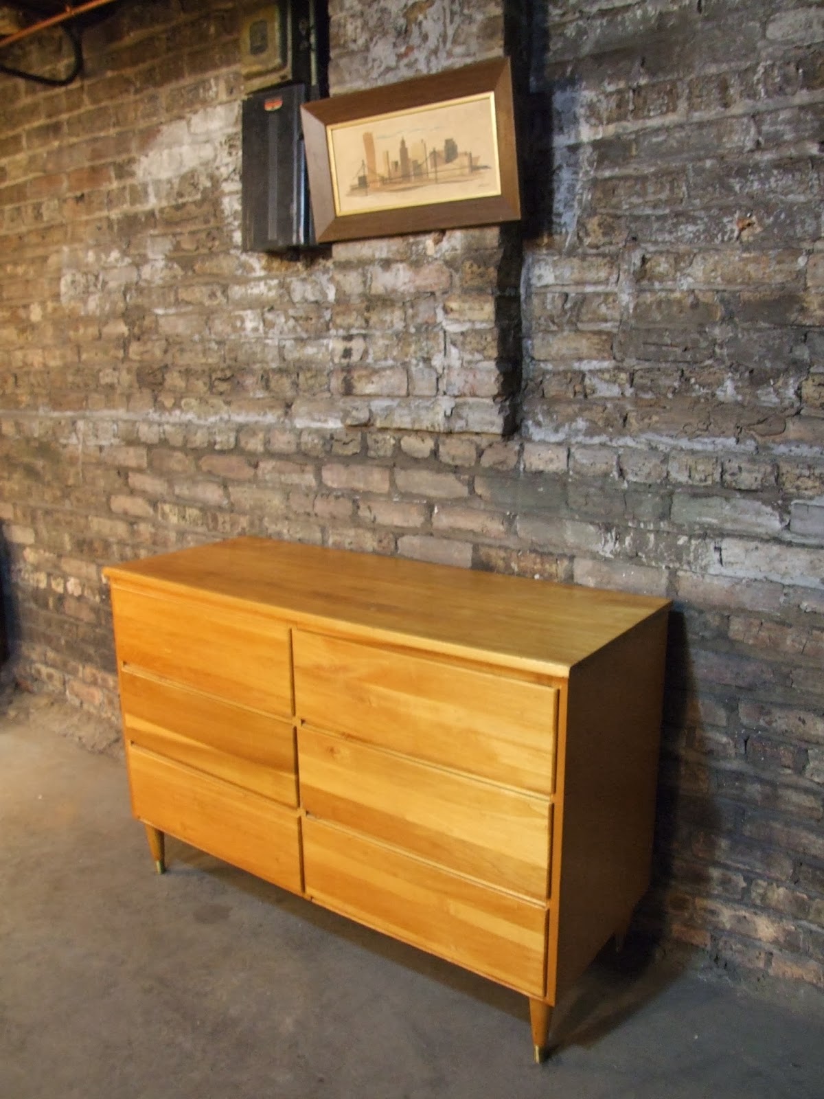 Mid Century Chicago Small Scandinavian Lowboy Dresser