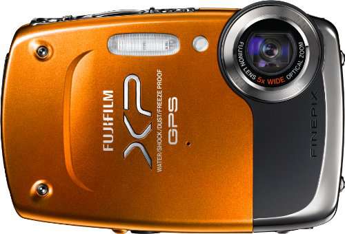 Fujifilm FinePix XP30 14 MP Waterproof Digital Camera with Fujinon 5x Optical Zoom Lens and GPS Geo-Tagging Function (Orange)