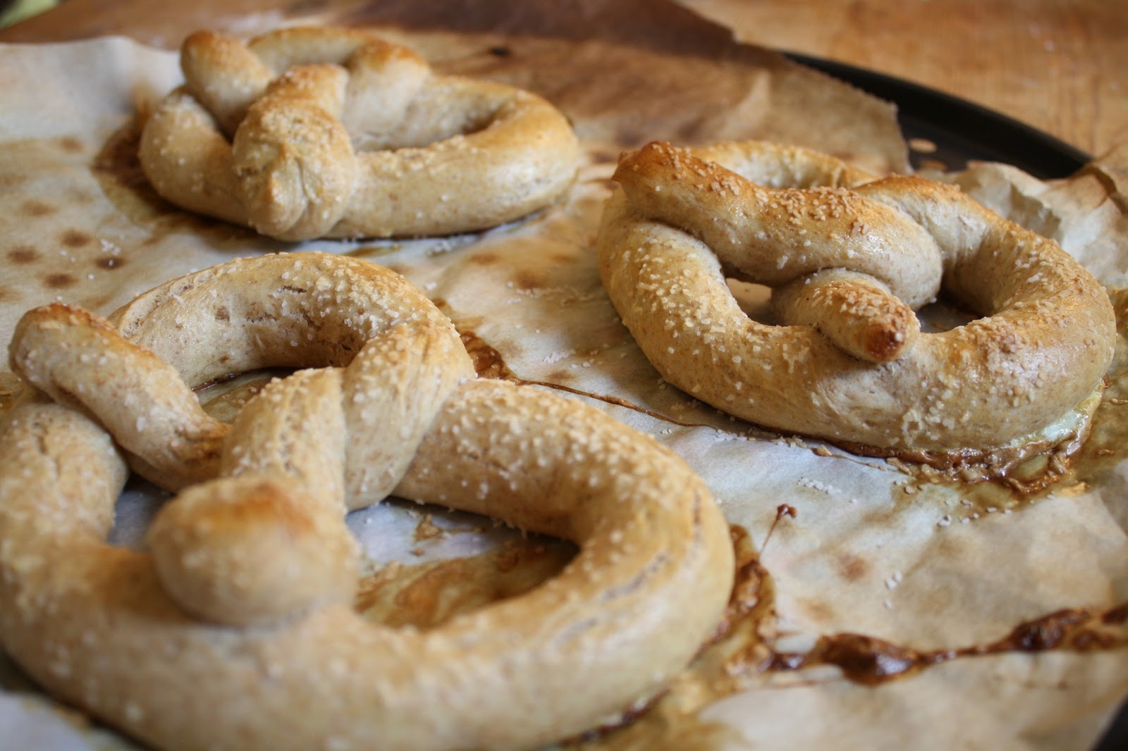 sewhungryhippie Homemade Soft jumbo pretzels