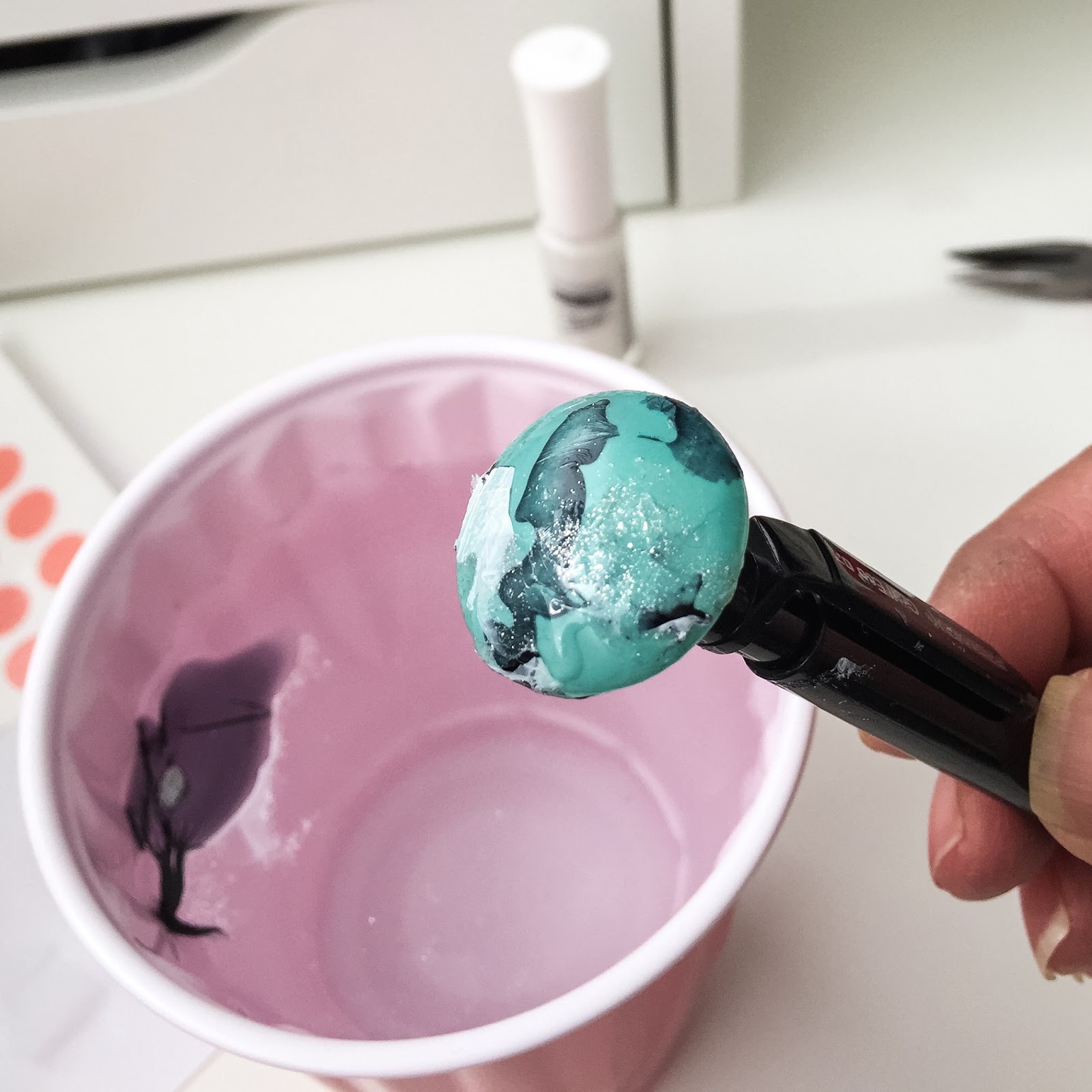 Craft Fantastic Blog Faux Turquoise Water Marbling Technique!