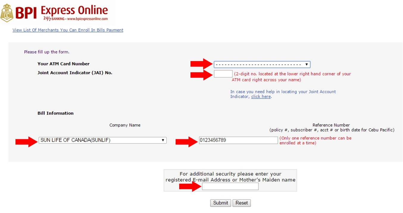 How to Pay Sunlife Insurance Using BPI Express Online