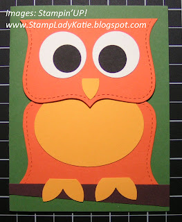 Owl Card made with the Big Shot Top Note Die