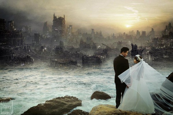 災難婚紗照