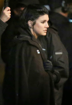 Deadpool set photo Gina Carano