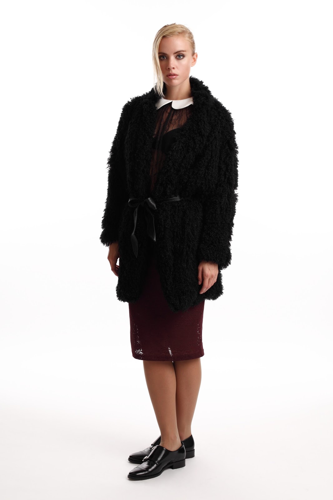 C I C I CI CI BLACK FURRY JACKET