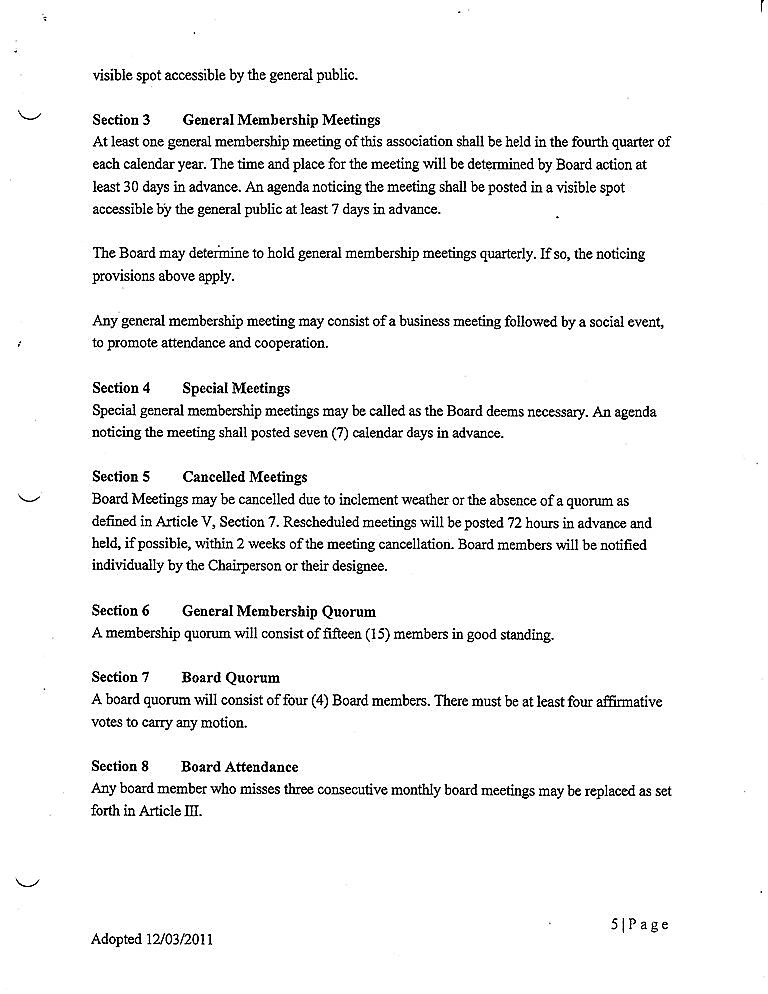 MOSQUITO VOLUNTEER FIRE ASSOCIATION MVFA BYLAWS