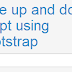 Vote up and down script using bootstrap