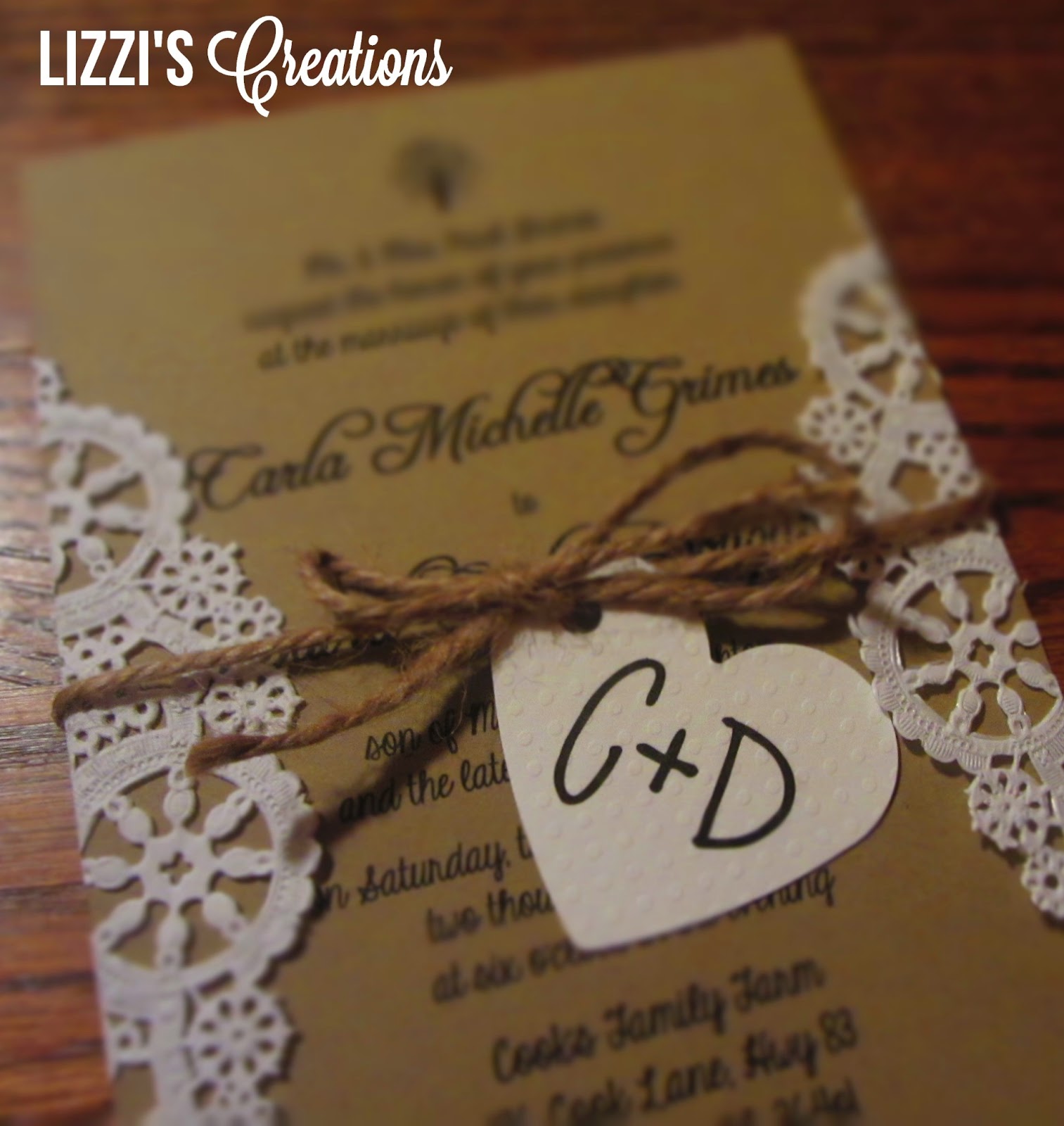 Lizzi S Creations Project Wedding Invitations And Programs