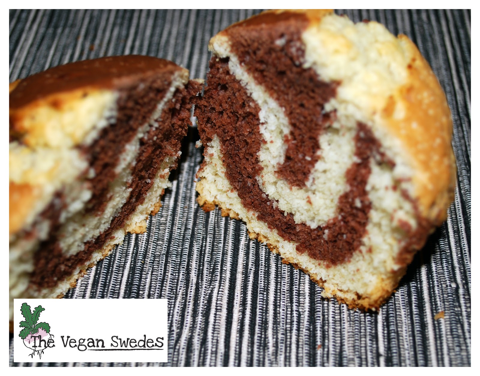 The Vegan Swedes Vanilla Chocolate Swirl Muffins