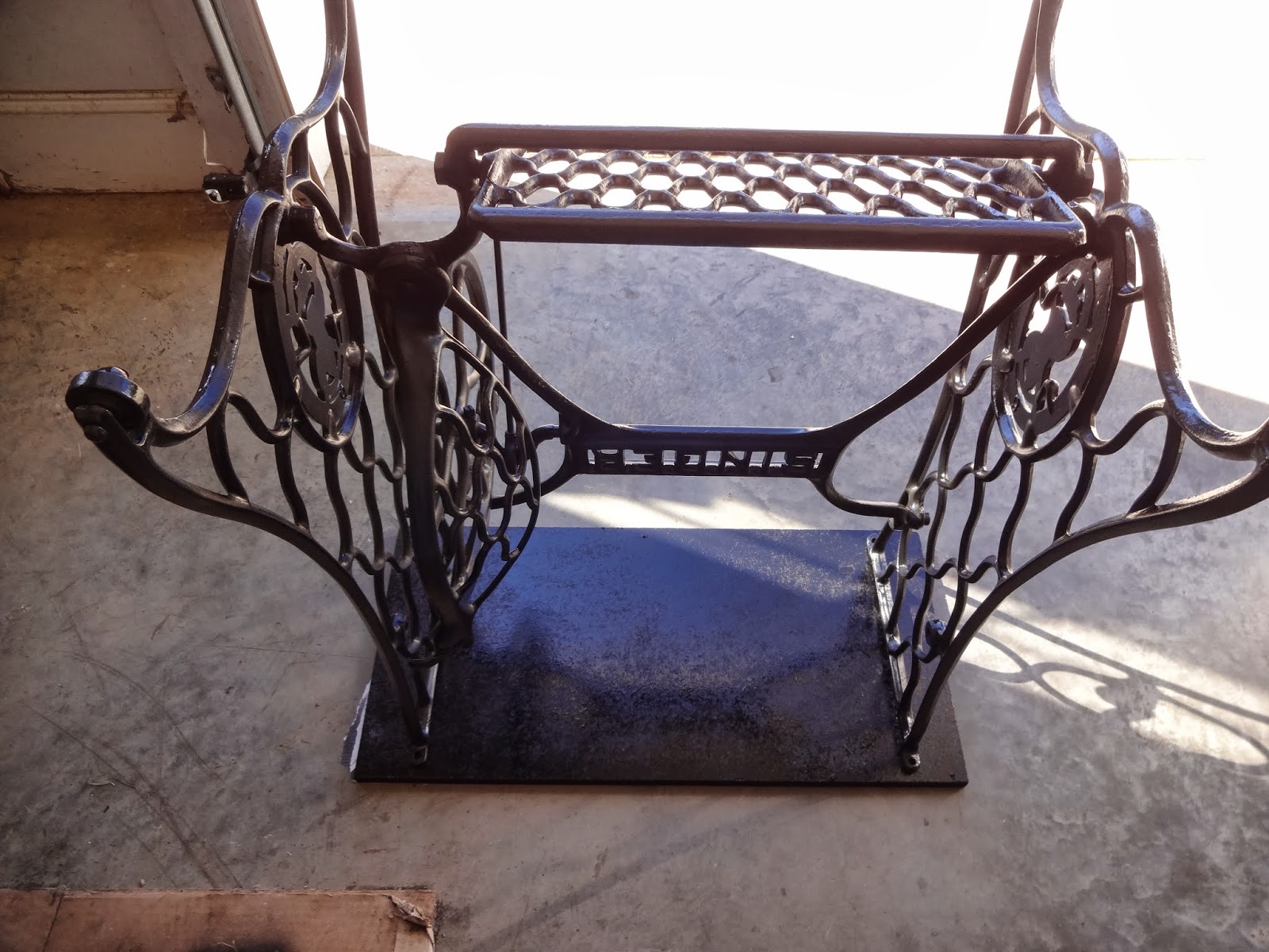 Shenandoah Gateway Farm Marble Topped "Sewing" Table