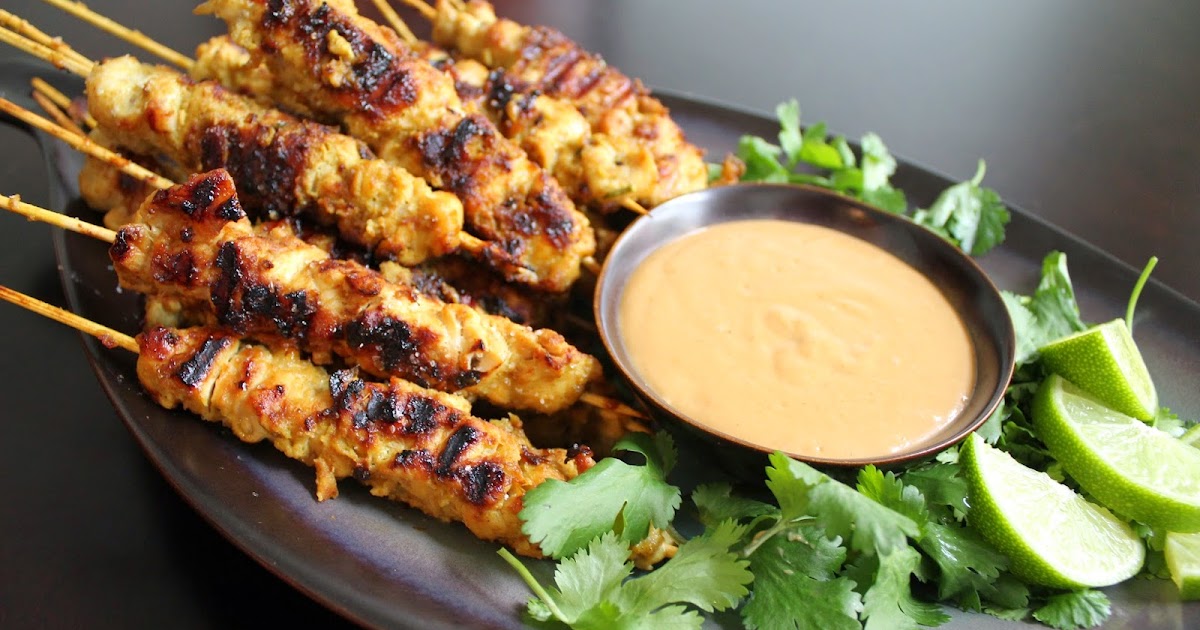 The Yuca Diaries Chicken Satay with Spicy Peanut Sauce