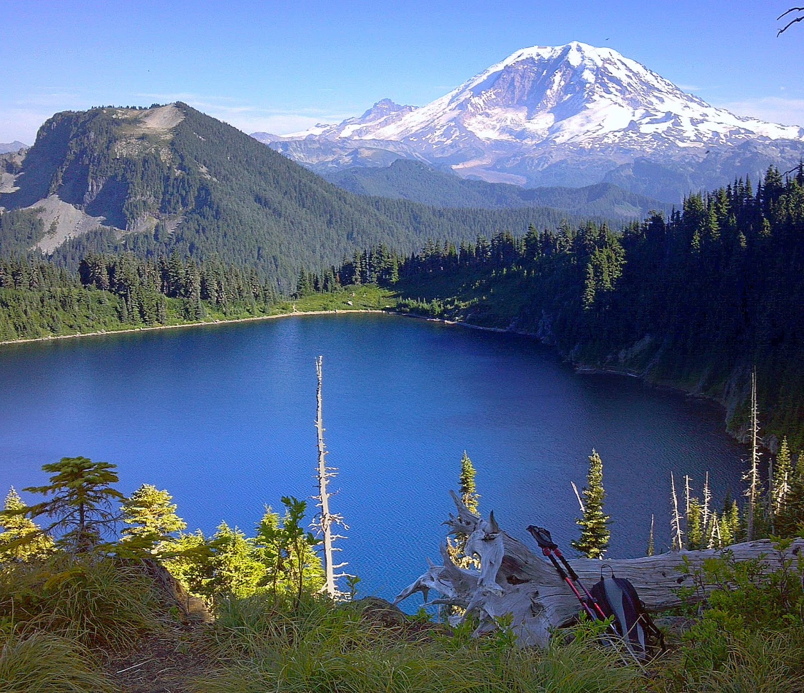 Life is a mountain. Summit Lake Mt. Rainier, WA