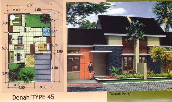 Rumah Minimalis Type 45