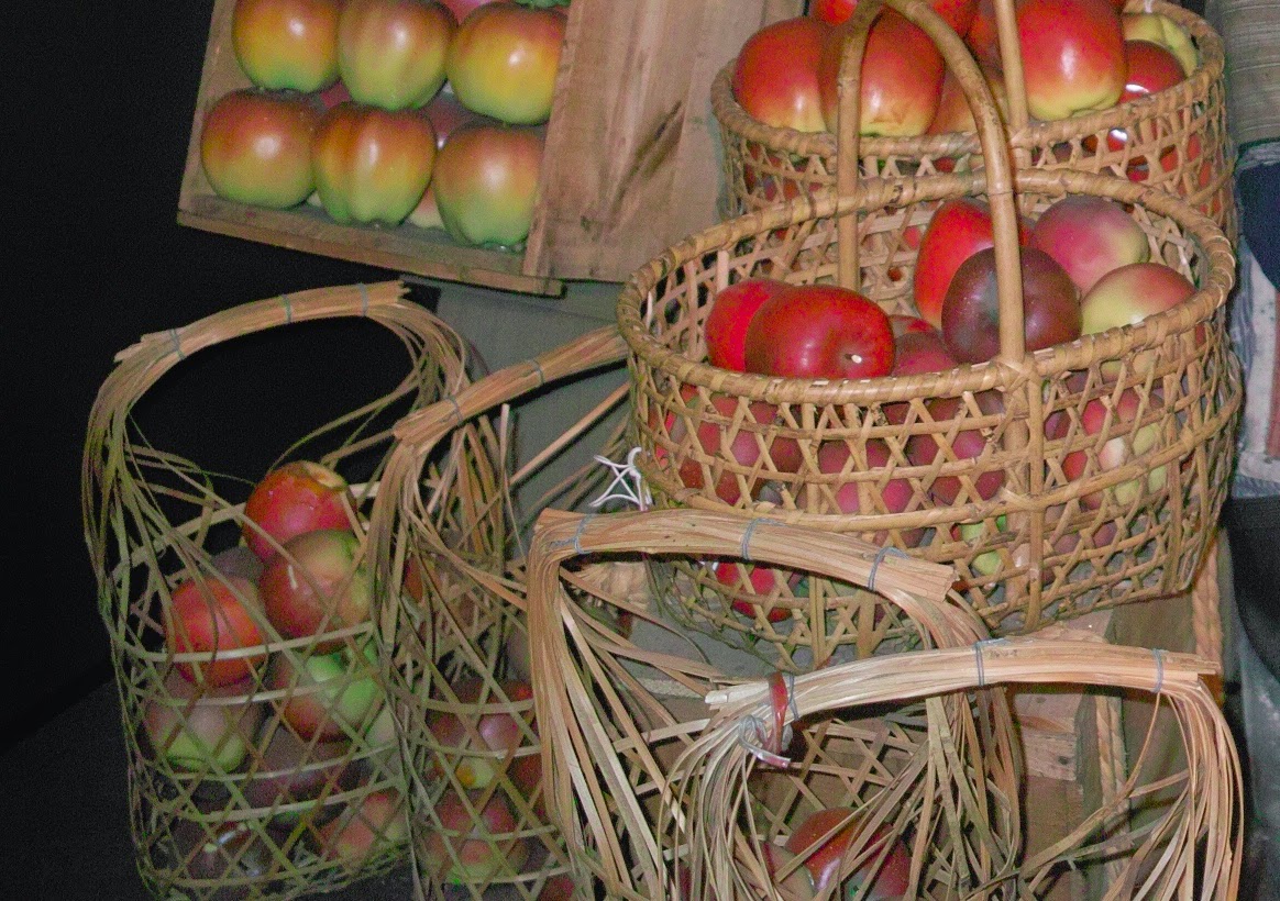 広瀬院長の弘前ブログ: 養護学校でのリンゴ籠作り