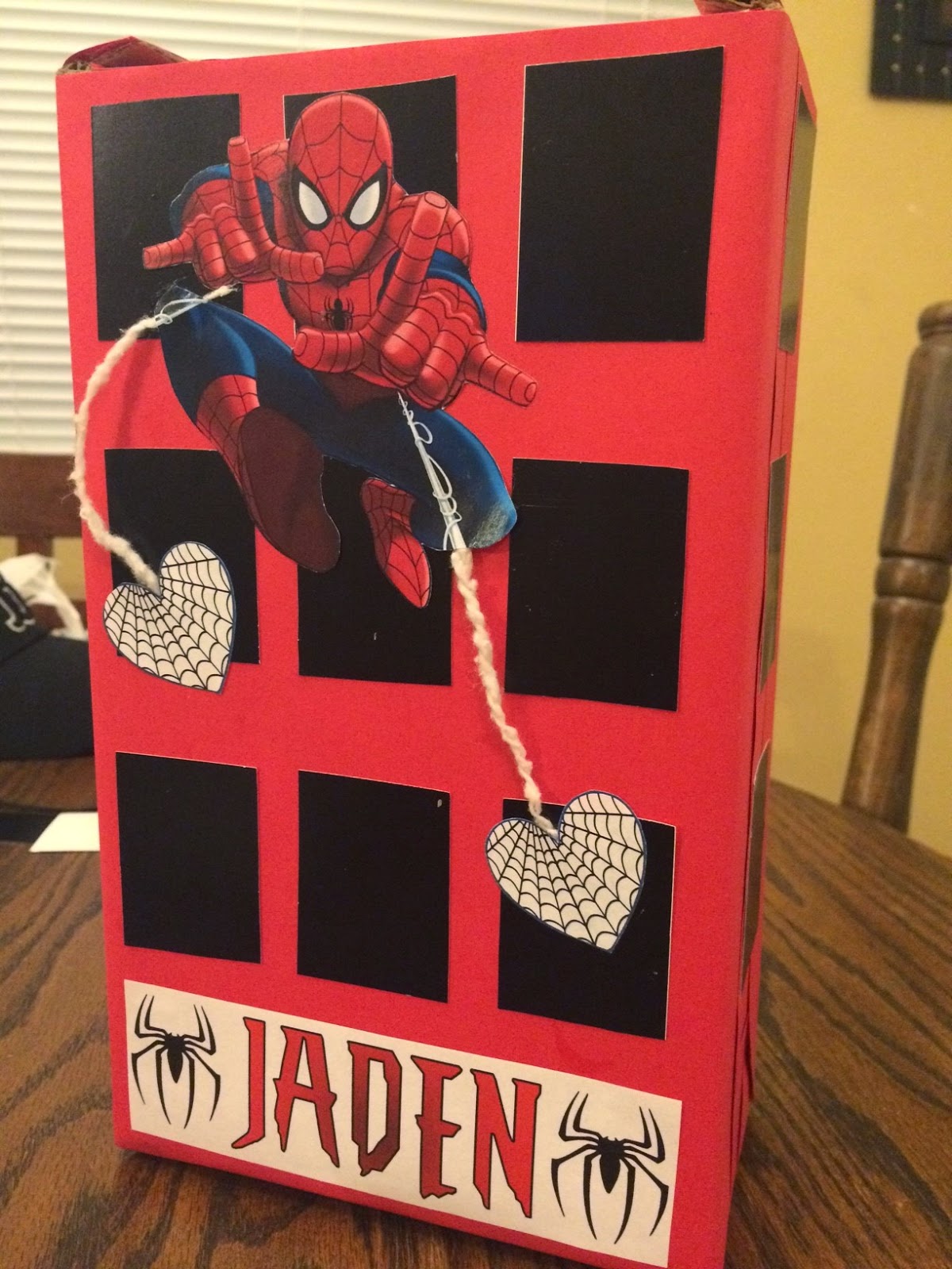 Creating Fun Spiderman Valentine's Day Box