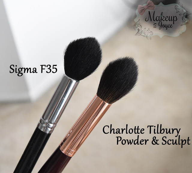 Charlotte Tilbury Powder & Sculpt Brush vs Sigma F35