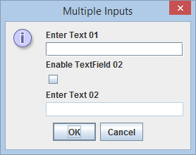 multiple input joptionpane