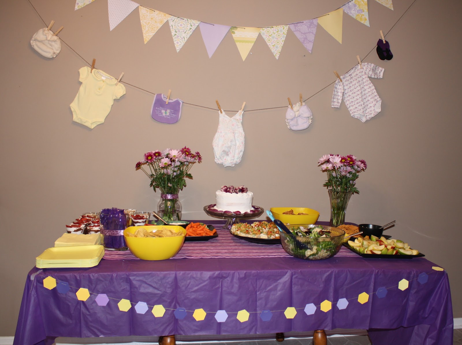 Live. Love. Oliver. Purple and Yellow Baby Shower!!