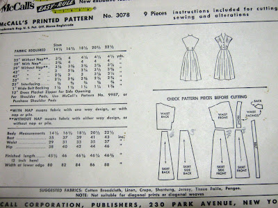 Vintage McCall's 3078 Dress www.sewplus.blogspot.com