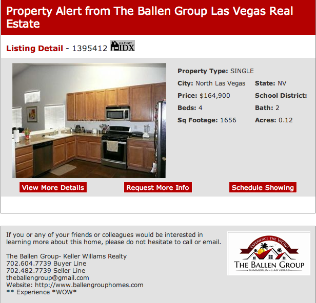 North Las Vegas Real Estate Agent Listing 2842 Kildare Cove 89081