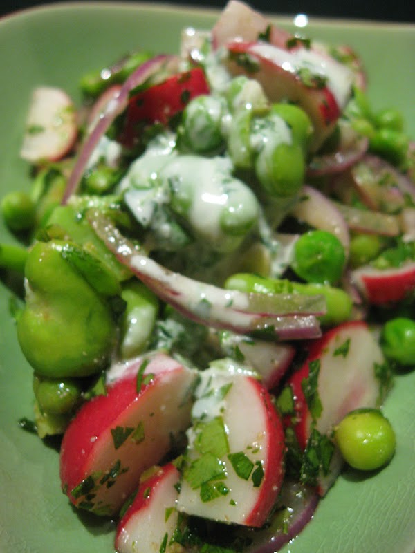 Morsels and Musings ottolenghi's radish & broad bean salad