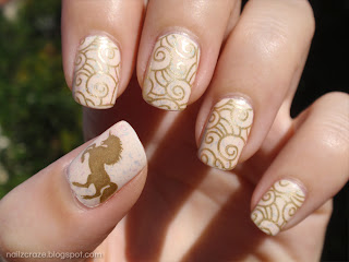 Lime Crime milky ways nuber 2010 barry m gold foil nailz craze nc02 swirls unicorn stamping plate ivory gold nails