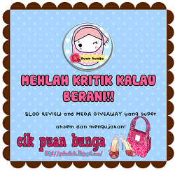 "Mega Giveaway CPB : Mehlah Kritik Kalau Berani"