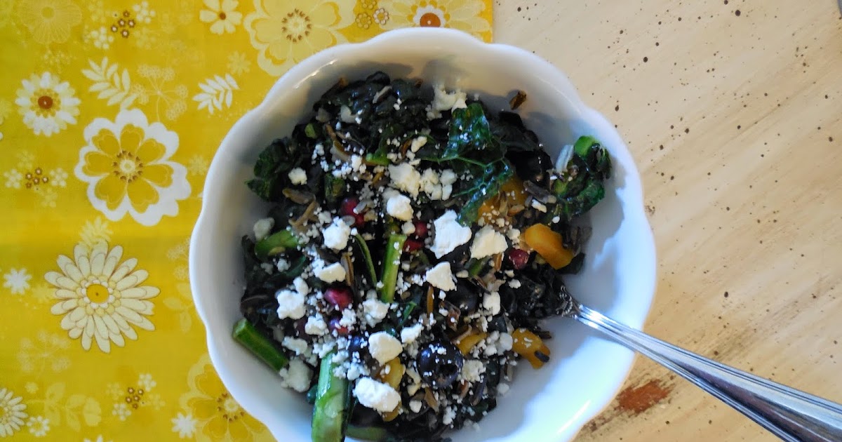 NourishRDs Wild Rice & Massaged Kale Salad