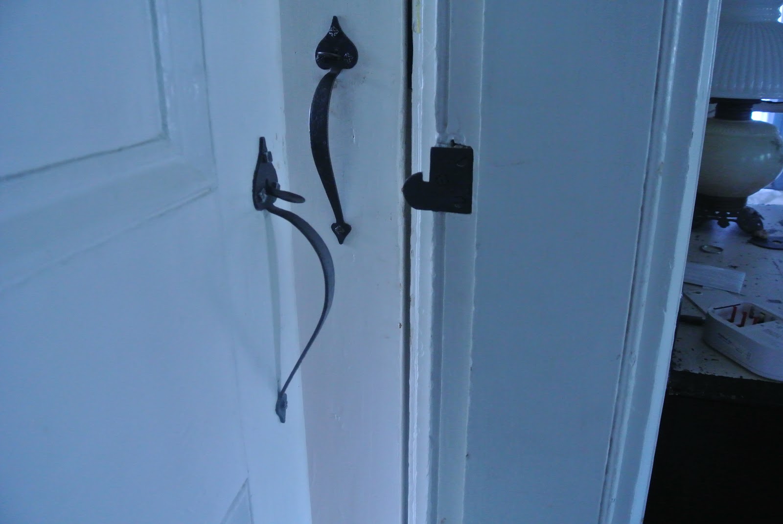 Life at Pugsley Minor Interior Door Repair 1830's thumb latch hardware