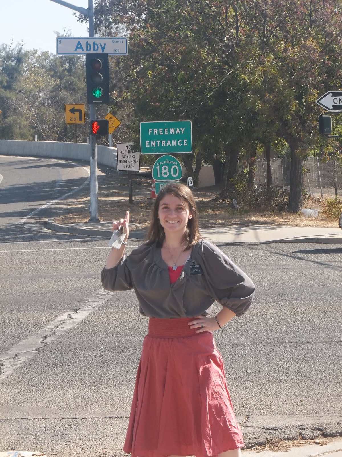 Abby on the street