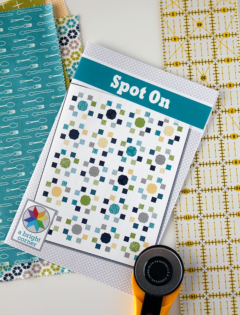 A Bright Corner Spot On! A new layer cake quilt pattern
