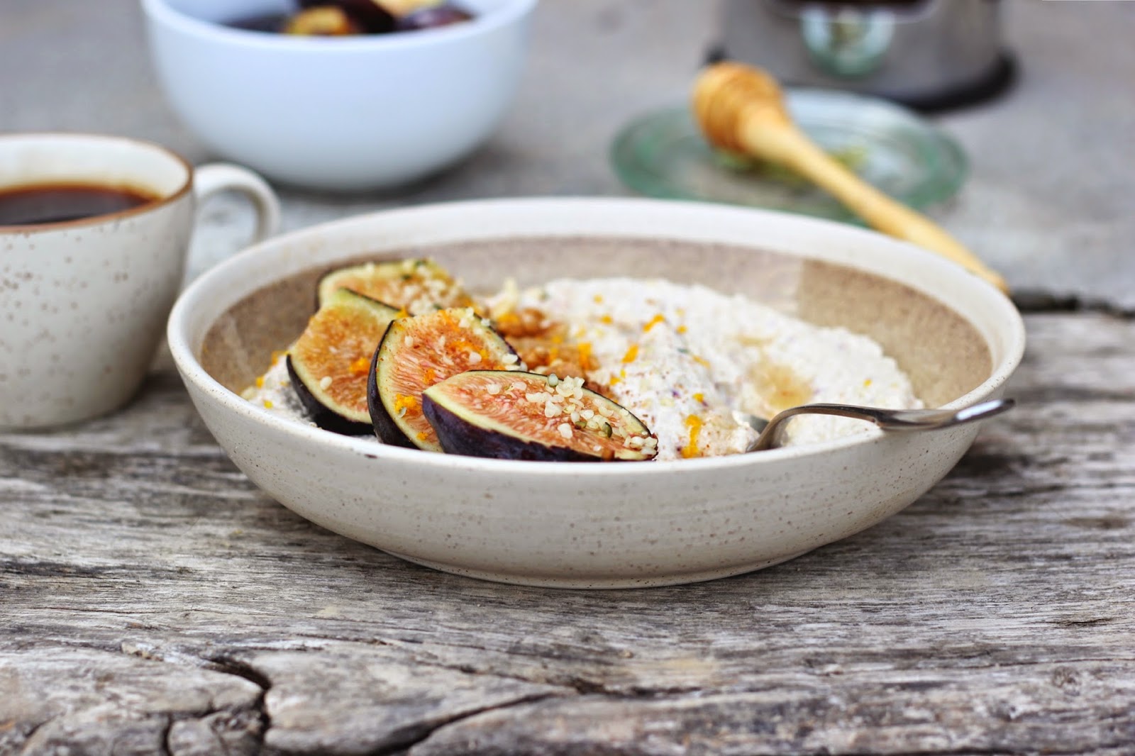 happy hearted kitchen Raw Nut + Seed Porridge with Fresh Figs