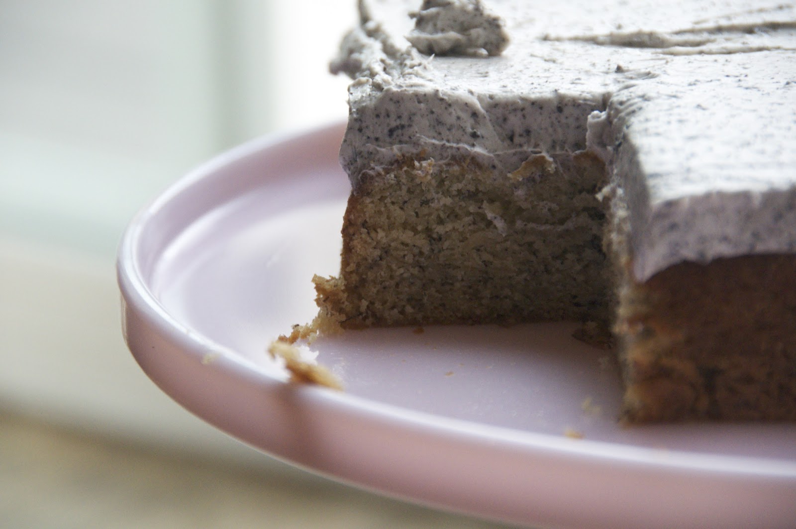 see you in the morning banana cake + oreo swiss meringue buttercream