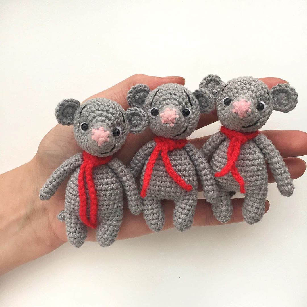 Вязаные мышки крючком Вязаные мышки крючком