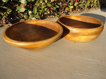 Sycamore Bowls 9 3/4 X 3 and 8 1/2 X 3 inches