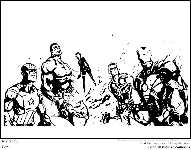 great avengers coloring pages title=