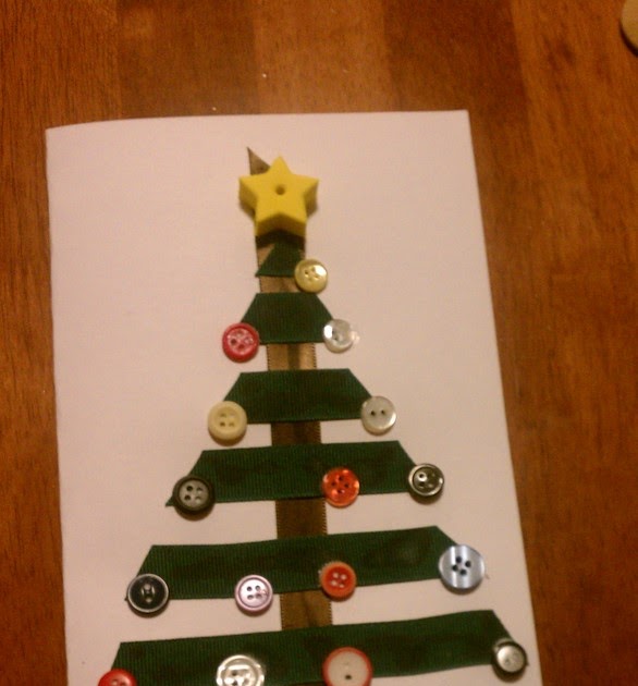 The art of spreading joy: homemade christmas card for kids to make Extraordinary Ordinary Life: Homemade Christmas Card that kids can make