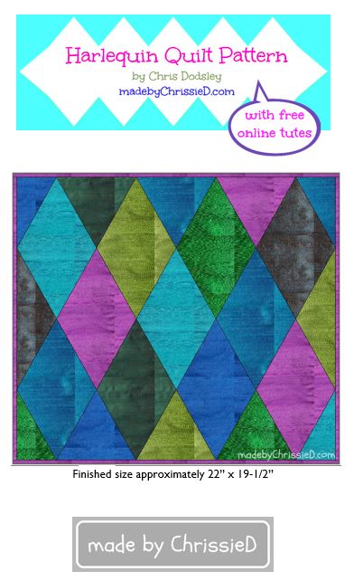 introducing harlequin quilt pattern + kit