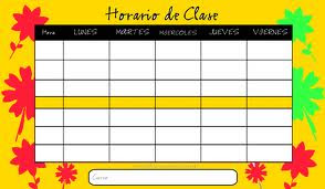 Horario 4° básico