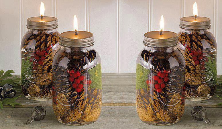 How to Make Mason Jar Oil Candles