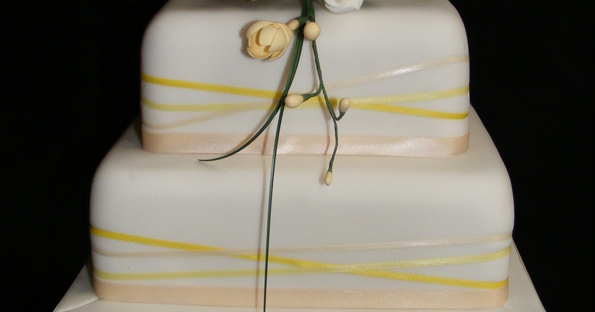 Cakes By Karen Two tier Wedding cake