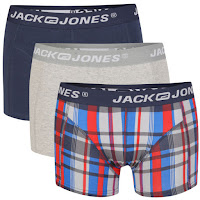 Jack & Jones Men's 3-Pack Graham Boxers - Navy Blue