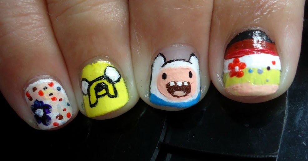 1. "Adventure Time" Nail Art Tutorial - wide 4